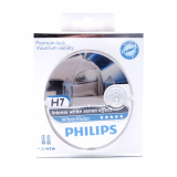 Лампа Philips H7 12V 55W White Vision  +W5W (к-т)