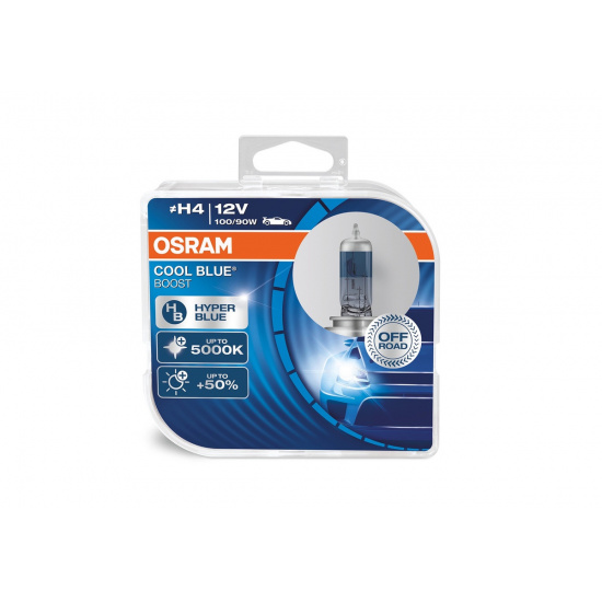 Лампа Osram H4 12V 60/55W COOL BLUE INTENSE NEXT +100% яркости 5000K (2 лампы в боксе) ЧЗ - 1