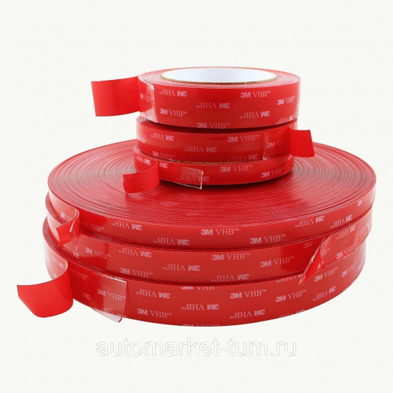 Скотч двухсторонний (прозрачный)  3М  6*5см ( 20 шт в. уп.) - 1