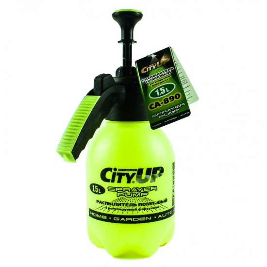 Опрыскиватель CityUP  СА-890  (1,5 лит) Зеленый / Оранжевый  цвет - 1