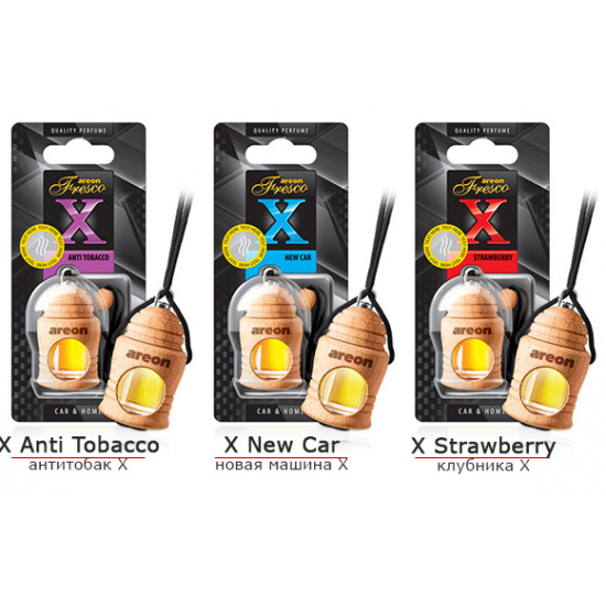 Ароматизатор AREON FRESCO  XVER  NEW CAR (для стенда) - 1