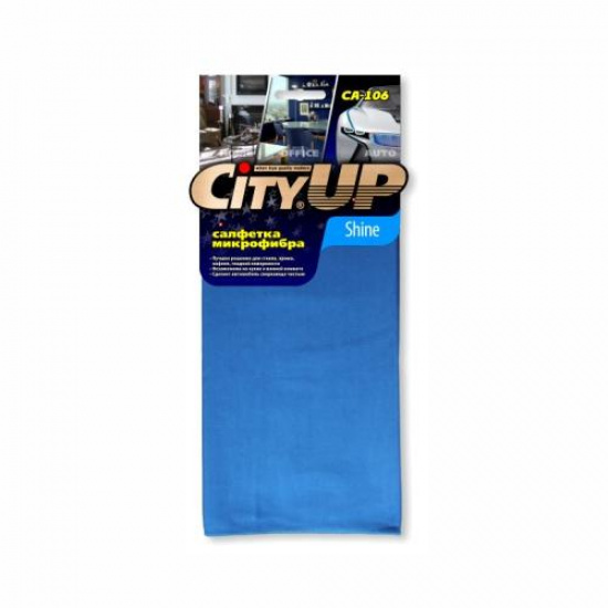 Тряпка микрофибра CityUP СA-106  (1 шт 35/40 см) для стекла - 1