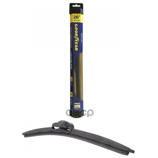 Щетка ст/очис бескаркасная GOODYEAR PREMIUM 26/65 cm всесезонная, 8 переходников   X-Ray выпуск поле 2019 года - 1