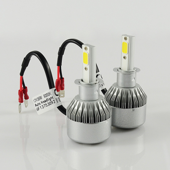 К-т светодиодных лампы  С6   H3   12V 18W COB 6000K - 1