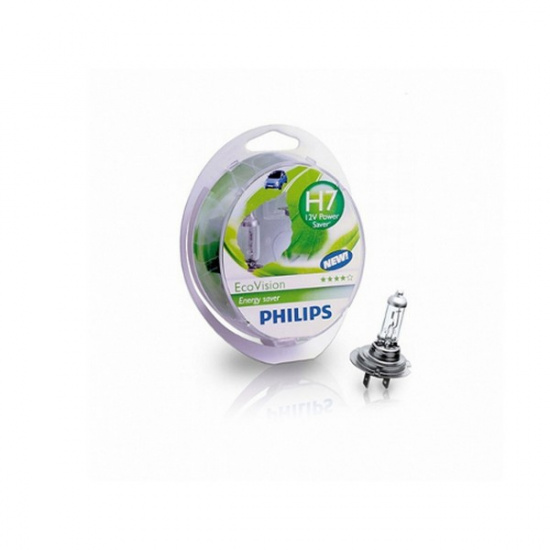 Лампа Philips H7 12V 55W LONG LIFE ECO VISION (2 лампы в боксе) - 1