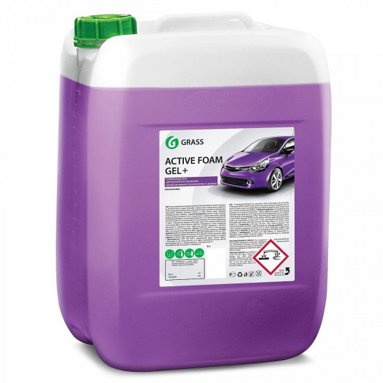 Автошампунь для бесконтактной мойки суперконцентрат \ Active foam gel +\  6 кг (фиолетовый) (4) GRASS - 1