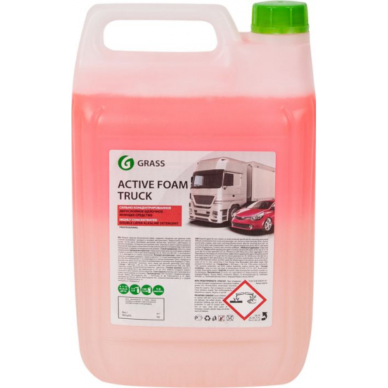Автошампунь для бесконтактной мойки суперконцентрат, двухслойный \Active foam truck\ 6 кг (4) GRASS - 1
