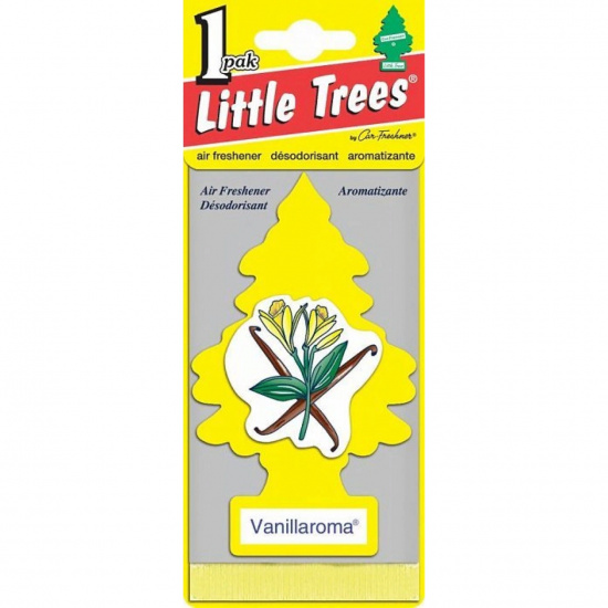 Ароматизатор LITTLE TREES Елка Ваниль (Very Vanilla) 24шт/уп.подвесной - 1