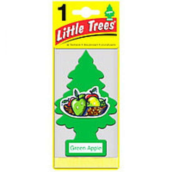 Ароматизатор LITTLE TREES Елка Зеленое яблоко  (Green Apple) 24шт/уп. подвесной - 1