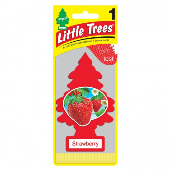 Ароматизатор LITTLE TREES Елка Клубника (Strawberry)  24шт/уп.подвесной - 1