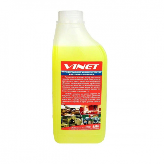 Очиститель салона PLAK Vinet пластика и велюра  1 L ( 6 шт в упак.) - 1