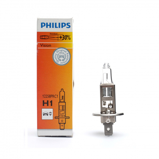 Лампа Philips H1 12V 55W +30% Premium  (12258 PRC1) ЧЗ - 1